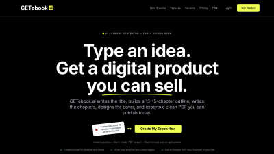 GETebook.ai - AI tool for Content Creation
