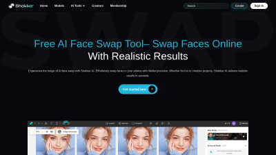 Free AI Face Swap Tool - Shakker - AI tool for AI Assistants