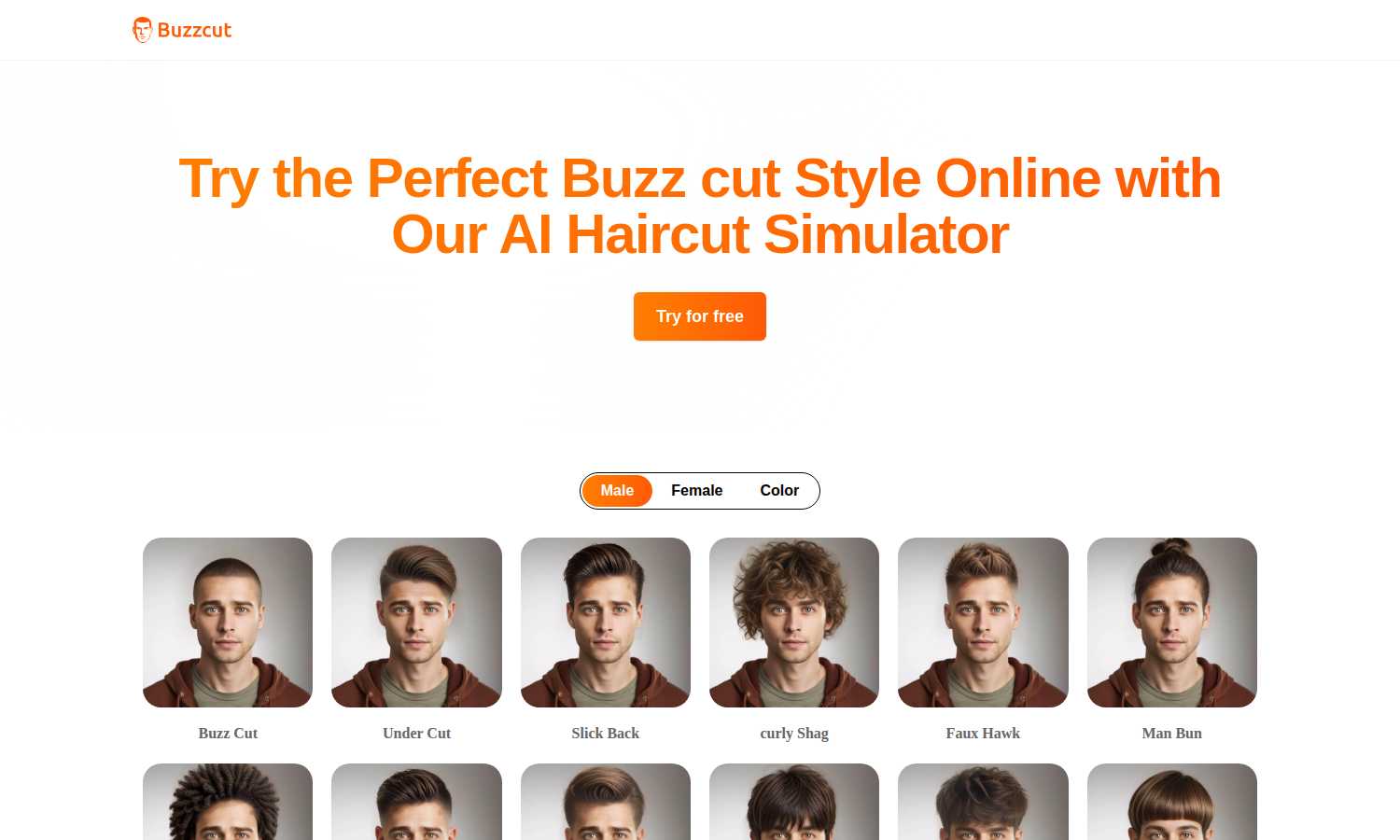 Buzz Cut application interface and features