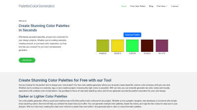 palettecolorgenerator.com - AI tool for Design Tools