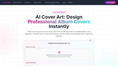 Aicoverart - AI tool for Audio & Music