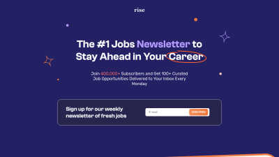 Rise Newsletter - AI tool for Email Tools