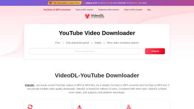 VideoDL-Youtube to Mp4 Converter - AI tool for Video