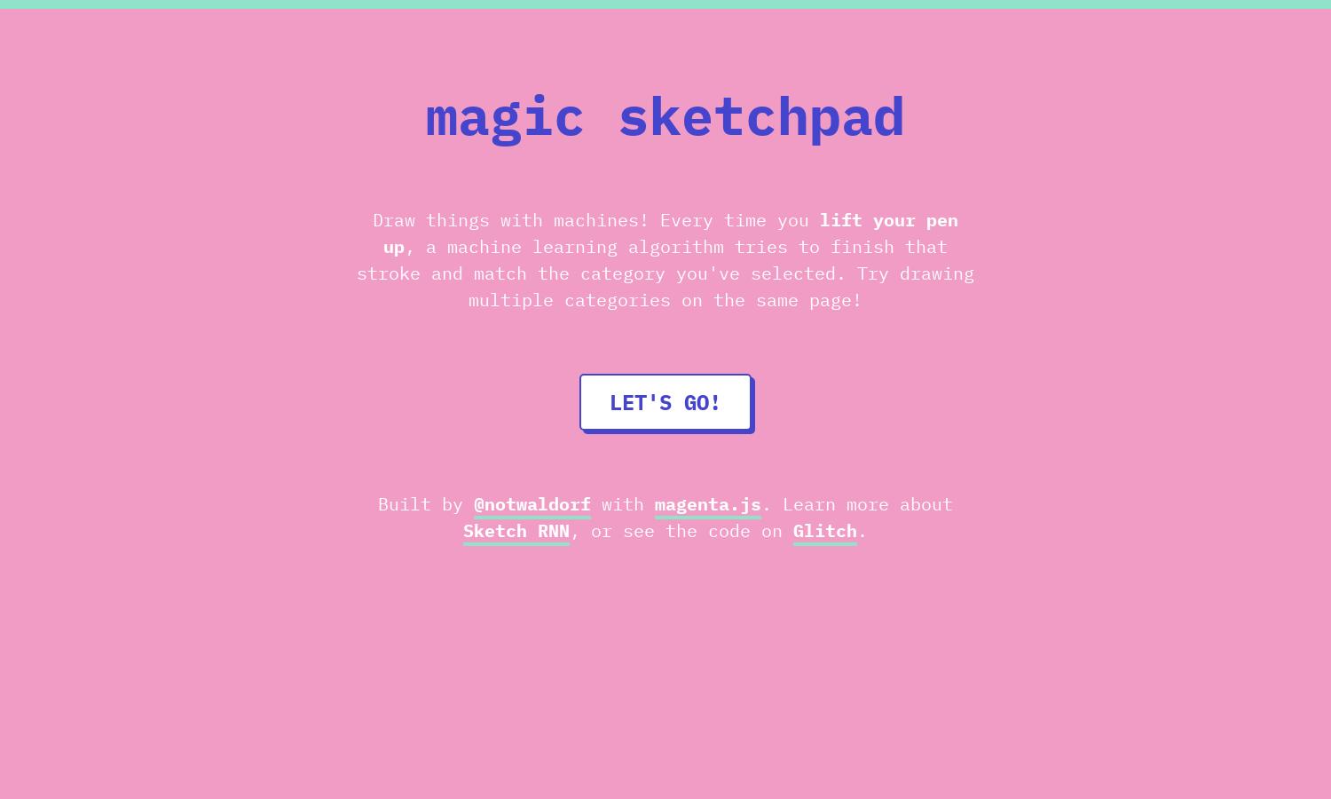 Magic Sketchpad Website