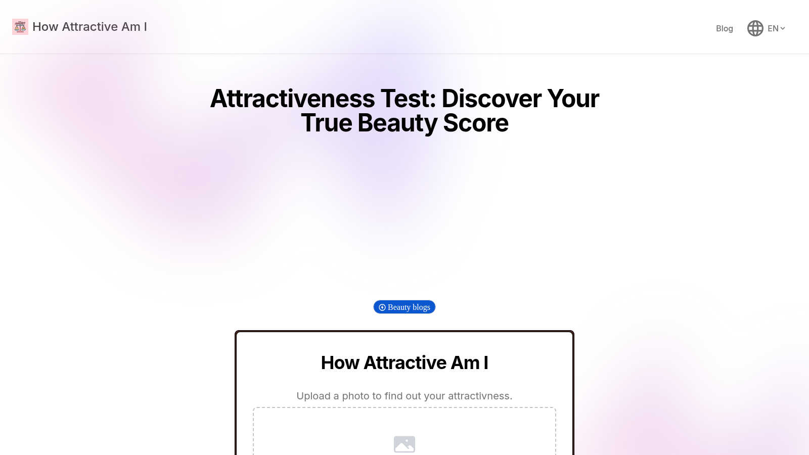 How Attractive Am I application interface and features