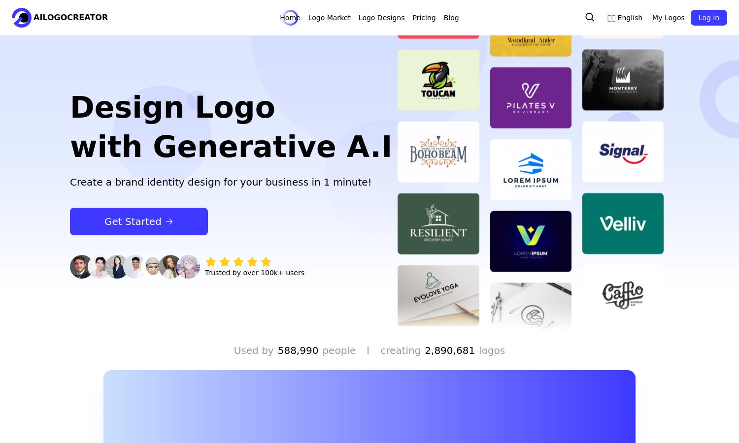 AILogoCreator Website