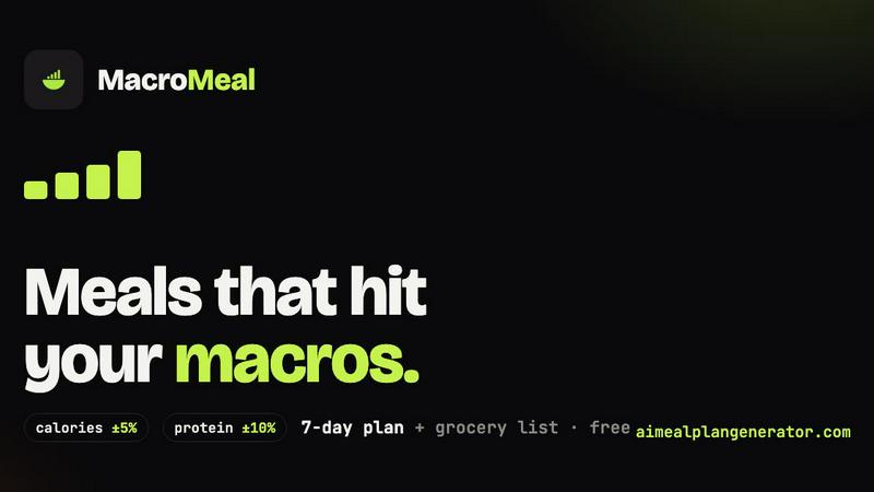 AI Meal Plan Generator application interface and features