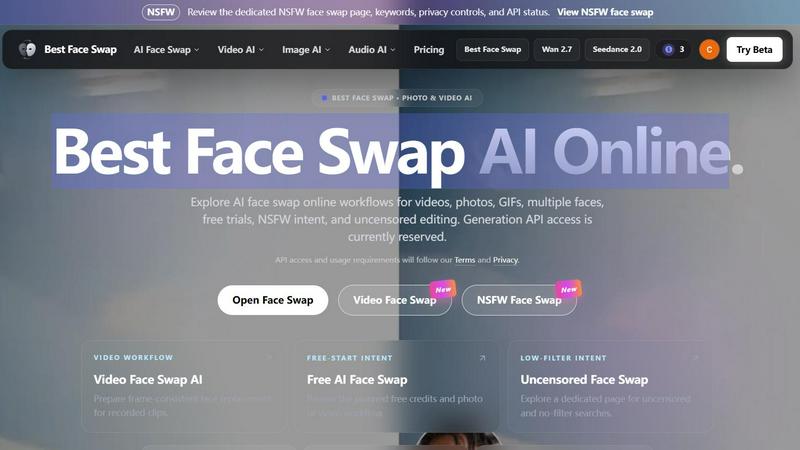 Best Face Swap application interface and features