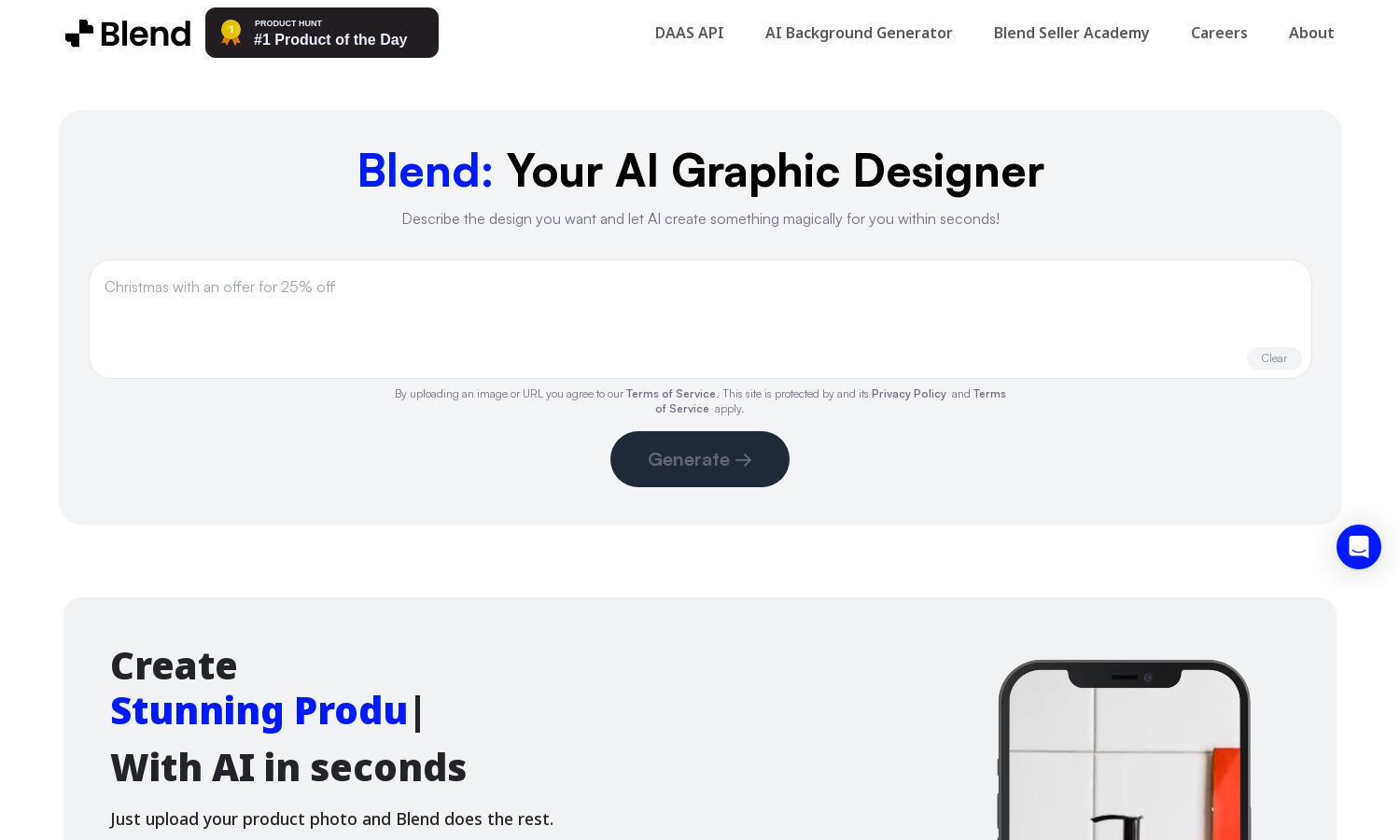 Blend Now Website