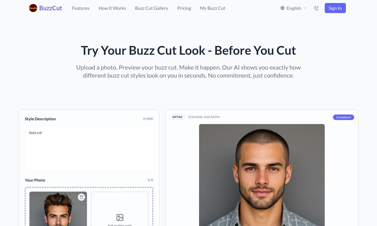 Buzz Cut Website