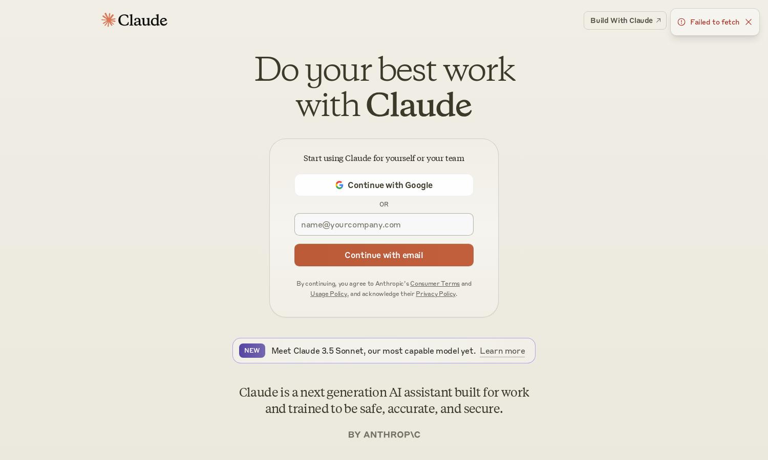 Claude.ai Website