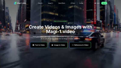 Magi-1 - AI tool for Content Creation