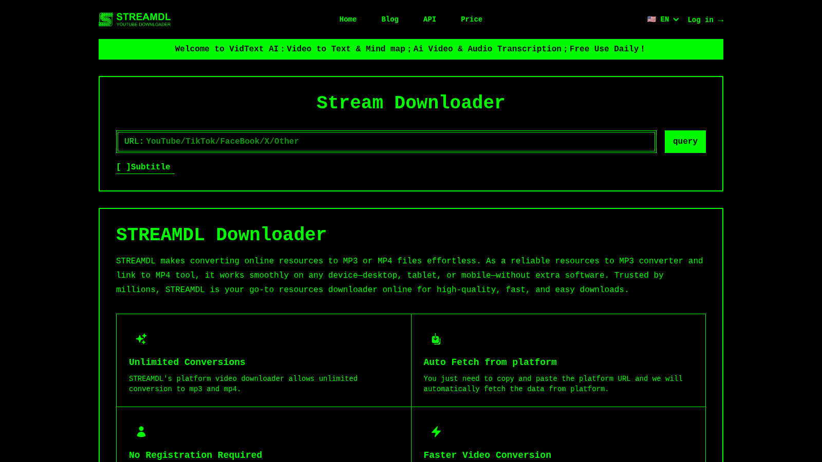 Youtube to Mp4 Converter application interface and features