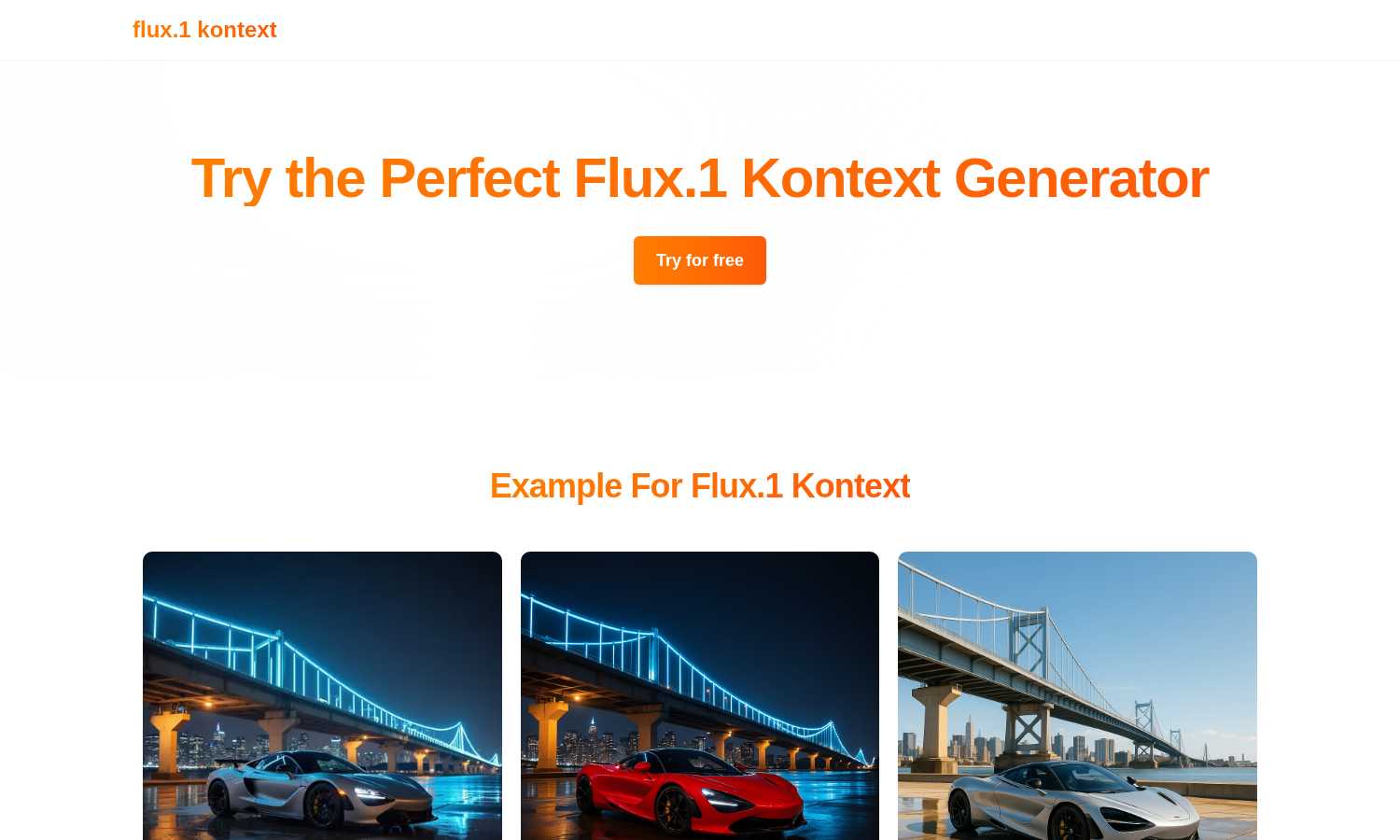 Flux.1 Kontext application interface and features