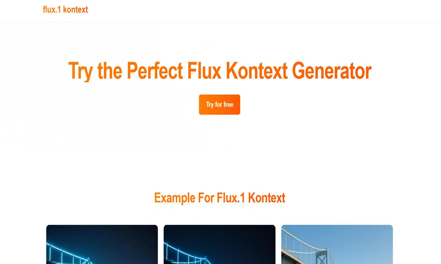 Flux.1 Kontext Website