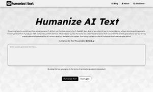 Humanize AI Text Website