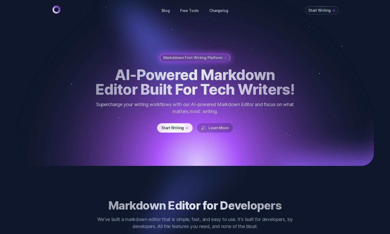 MD Editor Website