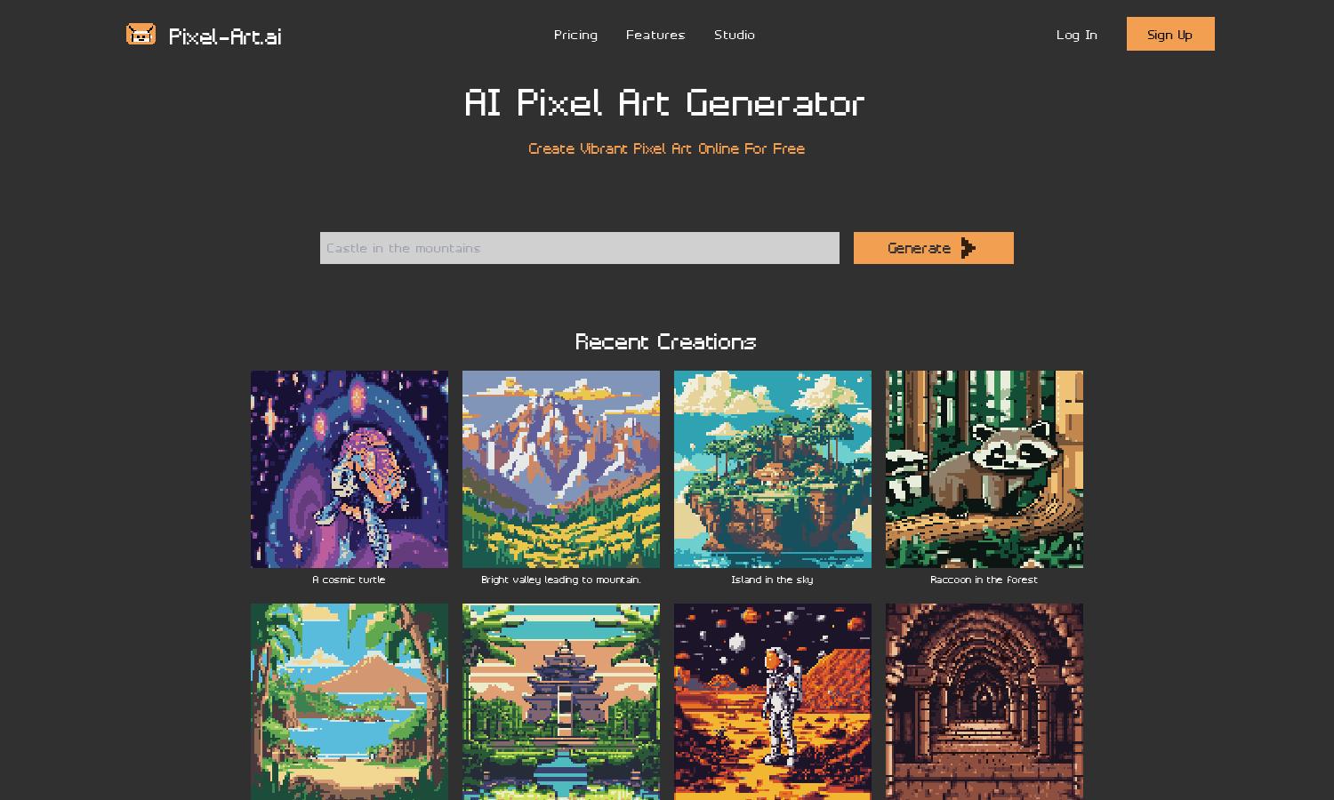 Pixel-Art.ai Website