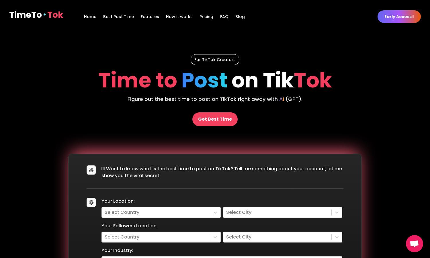 TimeToTok Website