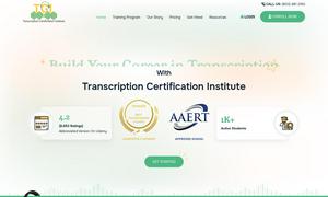 Transcription Certification Institute Website