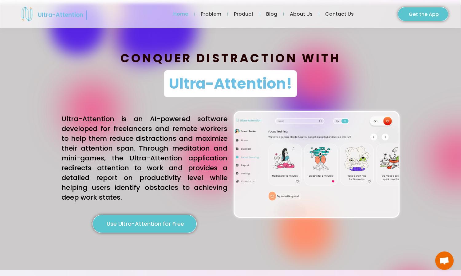 Ultra-Attention Website