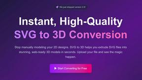 SVG to 3D - product for productivity